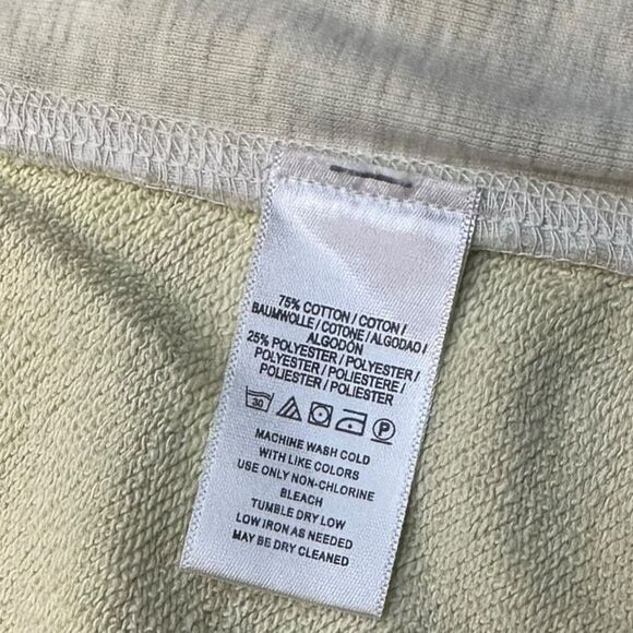 WE THE FREE Women’s Heather Yellow Long Sleeve V-Neck Sweatshirt Size Large - Picture 5 of 6